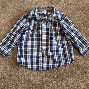 Baby boy plaid shirt